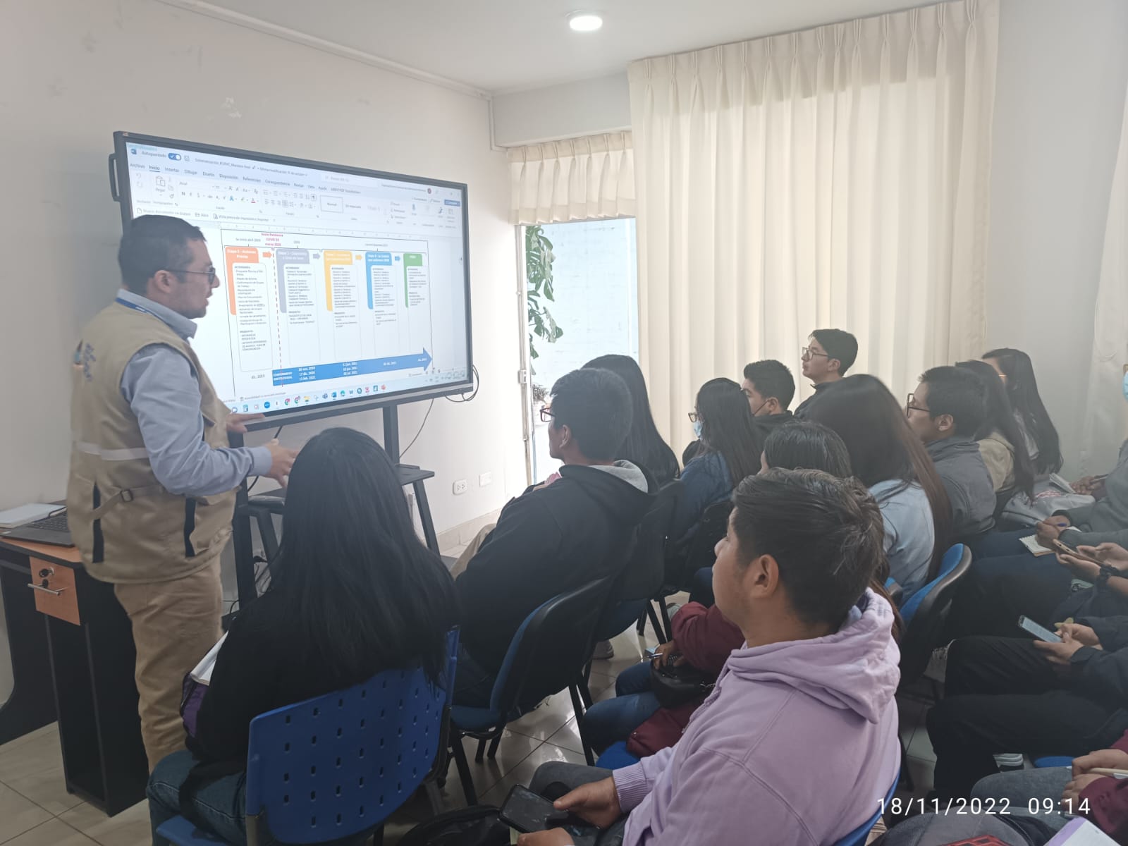 ANA capacita a alumnos de UNDAC-Pasco, en visita a Sala de Monitoreo Hídrico del Consejo de Recursos Hídricos de Cuenca Interregional Mantaro