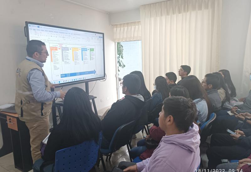ANA capacita a alumnos de UNDAC-Pasco, en visita a Sala de Monitoreo Hídrico del Consejo de Recursos Hídricos de Cuenca Interregional Mantaro