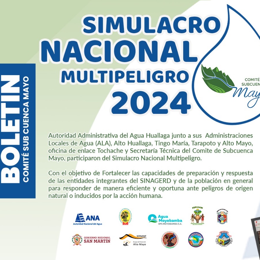 SIMULACRO NACIONAL MULTIPELIGRO 2024