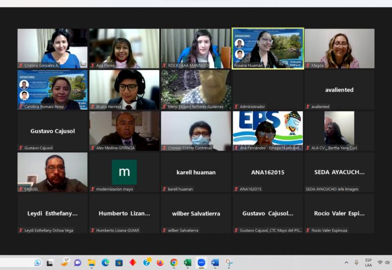 REDES DE COMUNICADORES HÍDRICOS DE LAS CUENCAS DE PAMPAS, VILCANOTA URUBAMBA, MANTARO Y MAYO SE CAPACITAN PARA COMUNICAR Y DIFUNDIR LA GESTIÓN INTEGRADA DE LOS RECURSOS HÍDRICOS